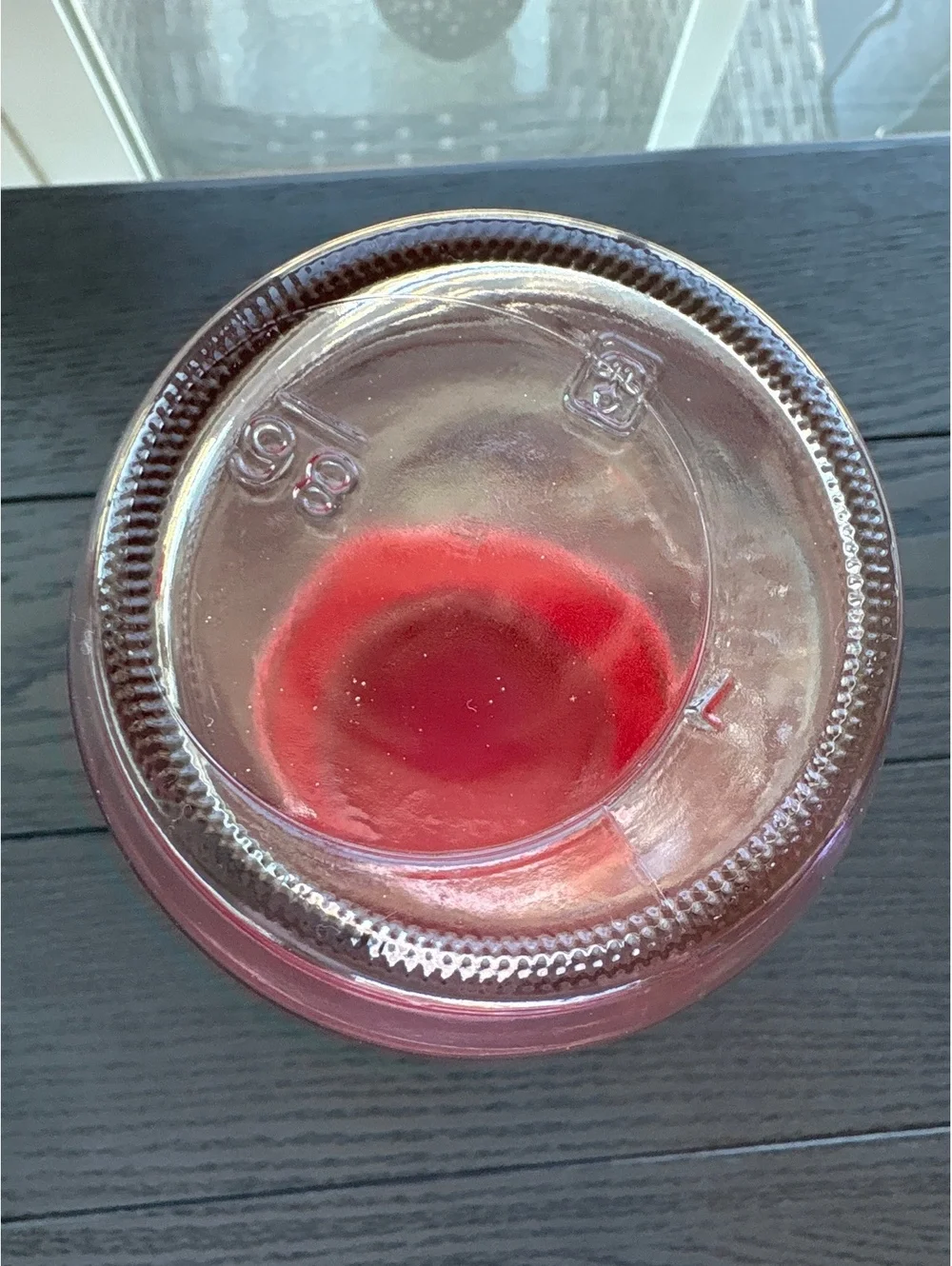 Vintage Maxwell House Glass Coffee Jar Canister with Red Lid